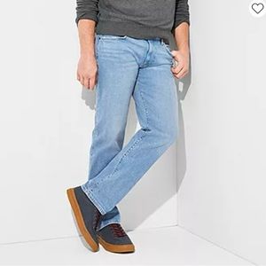 ❗️NWT❗️MUTUAL WEAVE Men’s Relaxed Straight Leg Jeans Medium Wash Denim 3…